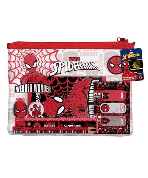 Σχολικό σετ PVC τσαντάκι Spiderman 506025