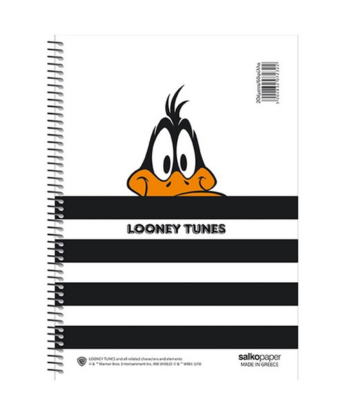 Τετράδιο Σπιράλ Salko paper Looney Tunes 2Θ 
