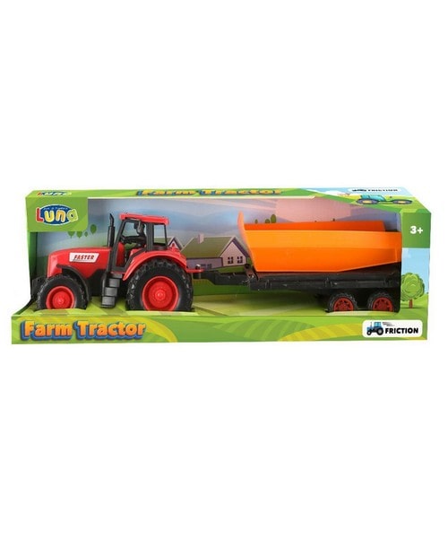 Τρακτέρ με καρότσα Friction Luna Toys 621894