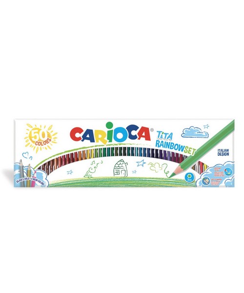 Ξυλομπογιές Carioca Tita Rainbow σετ 50 τεμ 42990